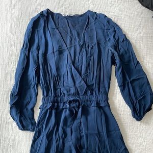 Rebecca Minkoff Blue Tie Mini Dress